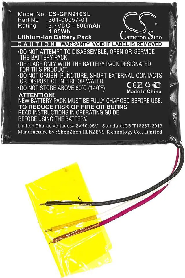 Alt view image 8 of 15 - 500mAh Battery for Garmin Forerunner 910XT; 361-00057-01