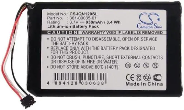 Alt view image 6 of 6 - Battery for Garmin Nuvi 1200, 1205, 1205W, 1250, 1255W, 1260, 1260W