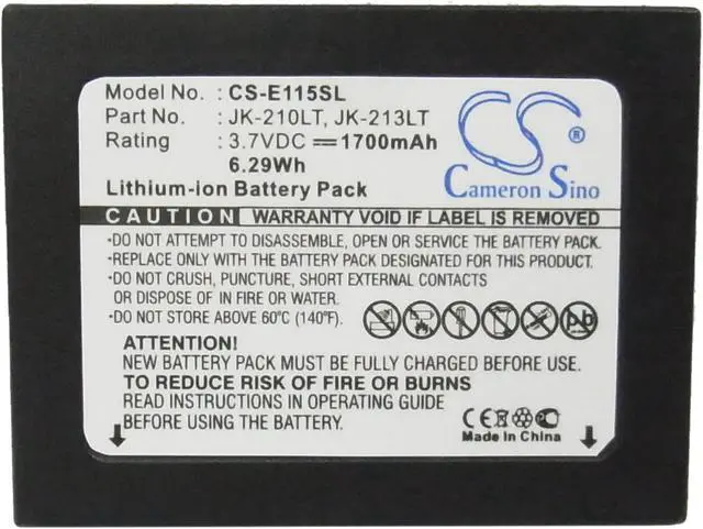 Alt view image 5 of 5 - Battery for Casio Cassiopeia E100 E105 E-115 E-125 E125-CSC E500 JK-210LT 1700mA