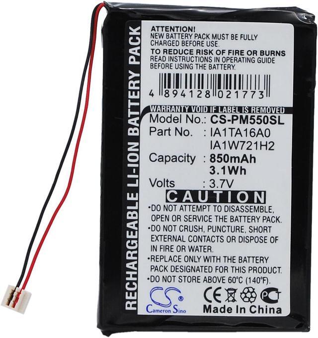 Alt view image 5 of 6 - Battery for Palm M550 Tungsten T1 T3 Zire 31 71 72s GA1W918A2 IA1TA16A0 850mAh
