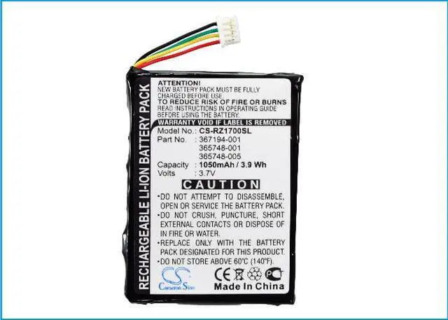 Alt view image 4 of 4 - Battery for HP iPAQ RZ1700 RZ1710 RZ1715 RZ1717 365748-001 365748-005 1050mAh