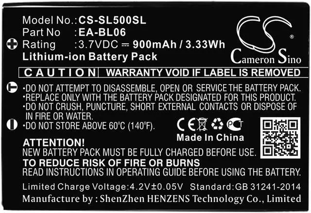 Alt view image 3 of 3 - Battery for Sharp Zaurus C750 C760 SL-5000 SL-5000D SL-5500 SL-C700 EA-BL06 PDA