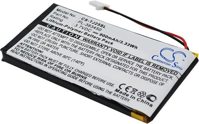Alt view image 2 of 6 - Battery for Sony Clie PEG-TJ25 PEG-TJ35 PL-383450 Pocket PC PDA CS-TJ25SL 900mAh