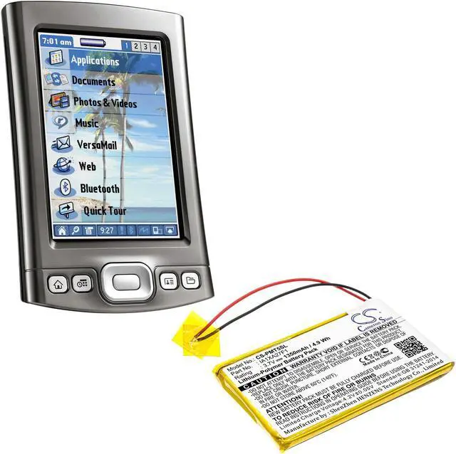 Alt view image 5 of 5 - Battery for Palm Tungsten T5 IA1XA27F1 Pocket PC PDA CS-PMT5SL 3.7v 1350mAh