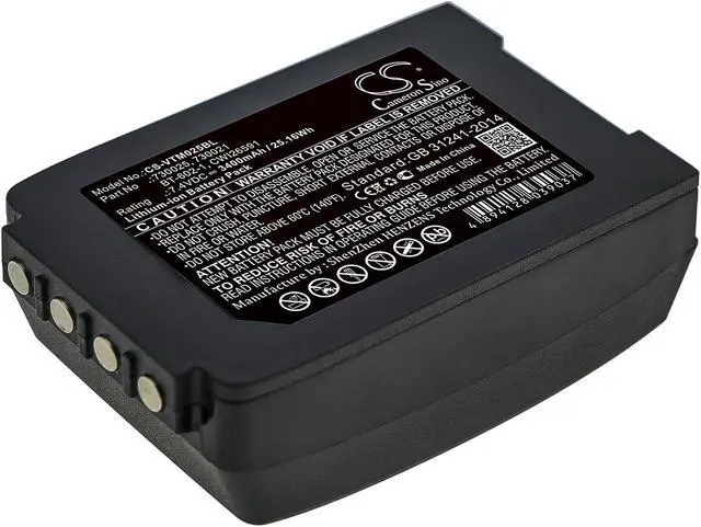 Main image of Battery for Vocollect Talkman T2 T2X 730021 730025 BT-602-1 CWI26591 CS-VTM025BL