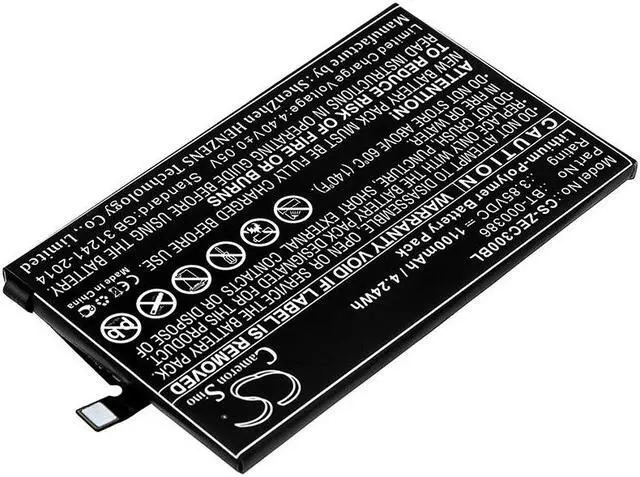 Alt view image 2 of 4 - Battery for Zebra EC30 BT-000386 BT-000386-00 BTRY-EC30-12MA1-01 Barcode Scanner