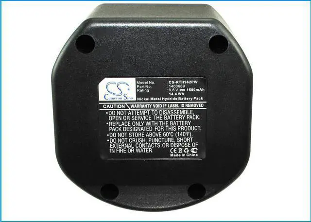 Alt view image 5 of 5 - Battery for Ryobi CTH962K HP961K HP962 RY961 SA960 1311146 1400669 9.6v 1500mAh