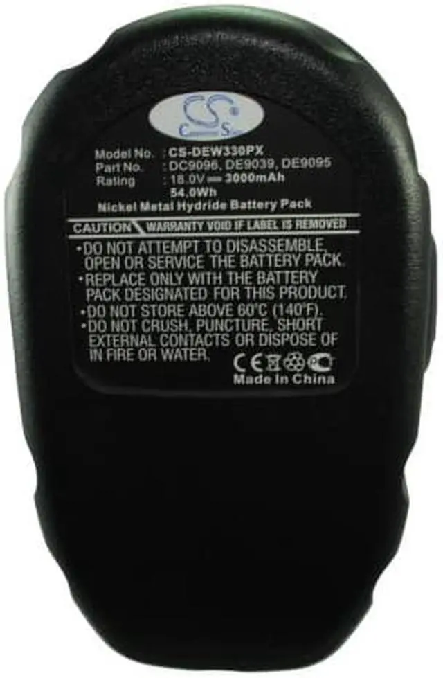 Alt view image 3 of 5 - Battery for Dewalt DC020 DC212 DC9096 DE9039 DE9095 DE9096 DW9095 DW9096 DW9098