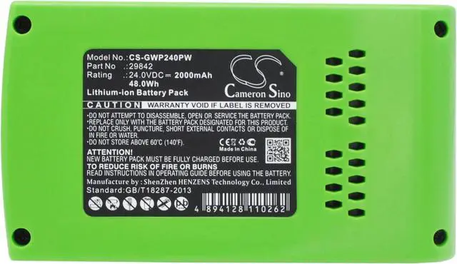 Alt view image 5 of 5 - Battery for GreenWorks G24s 20362 24352 G-24 G24LT28 29322 29842 29852 G24B2