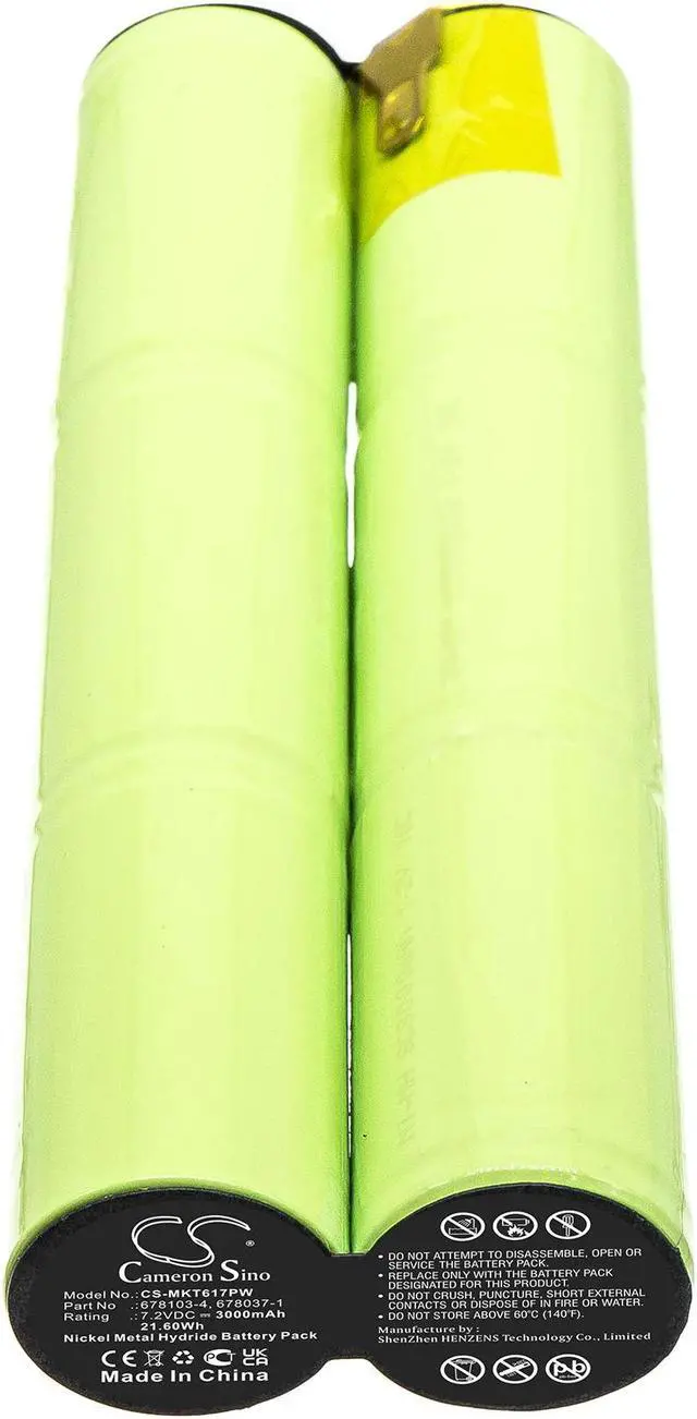 Alt view image 4 of 5 - Battery for Makita 6010SD 6070D 6076DW 6170D 6176D 6176DW M001 678037-1 678103-4