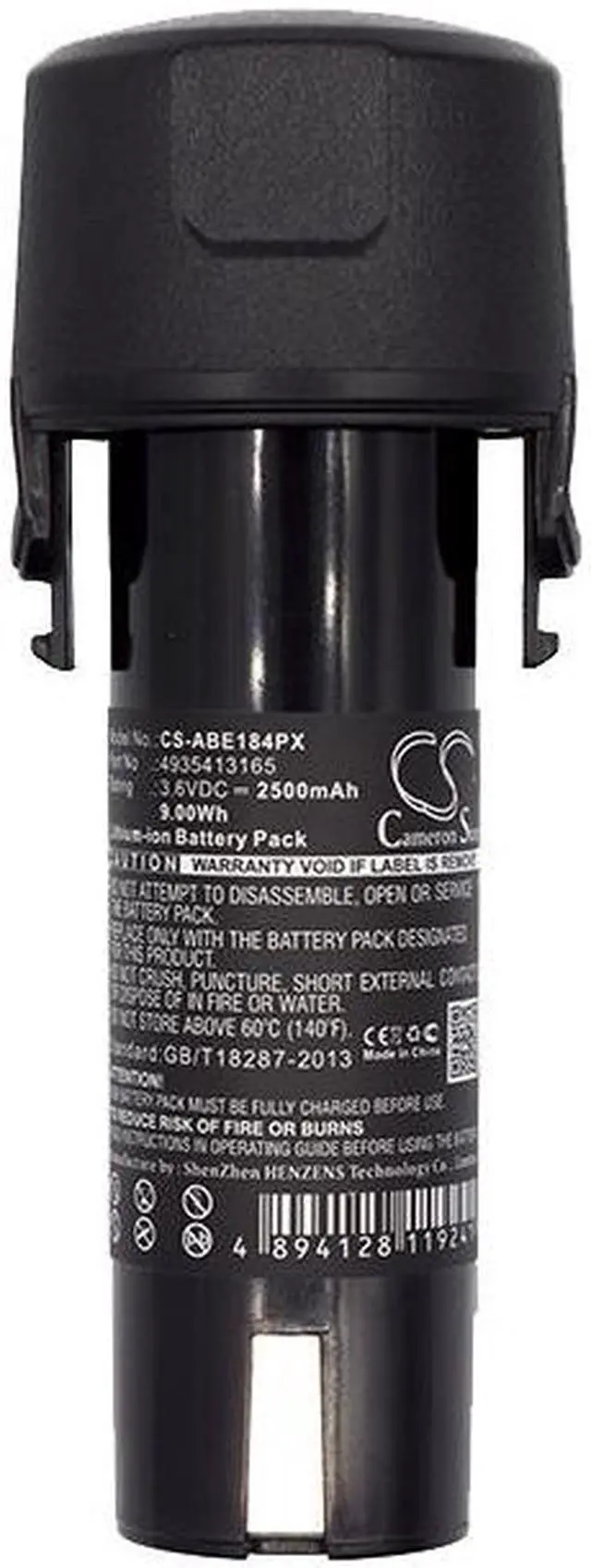 Alt view image 5 of 5 - Battery for AEG 413184 SE 3.6 SE3.6 SL SL3.6 4935413165 Power Tool 3.6v 2500mAh