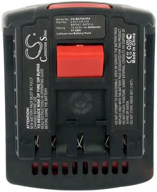 Alt view image 6 of 6 - Battery for Bosch DDB180-02 TSR GDR 1080-LI 14.4 BAT607 BAT607G BAT614 BAT614G