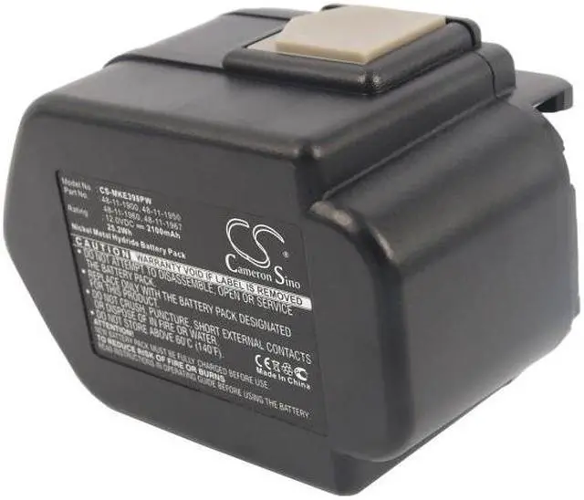 Alt view image 3 of 5 - Battery for Milwaukee PES12 LokTor P12 PAD12 PAS12PP PCG12 48-11-1900 48-11-1950