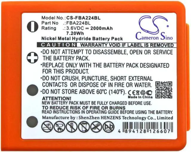 Alt view image 5 of 5 - Battery for HBC BA223000 BA223030 FUB6 Radiomatic Patrol D Quadrix Vector Pro