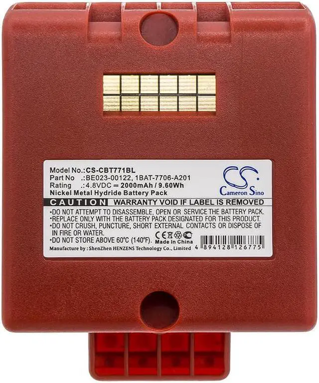 Alt view image 3 of 3 - Battery for Cattron Theimeg 1BAT-7706-A201 BE023-00122 LRC LRC-L LRC-M Red 2.0Ah