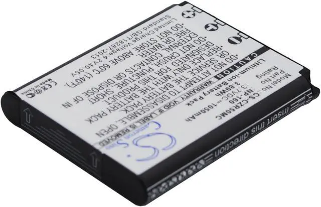 Alt view image 8 of 10 - 1050mAh NP-160 Battery for Camera CASIO Exilim EX-ZR50