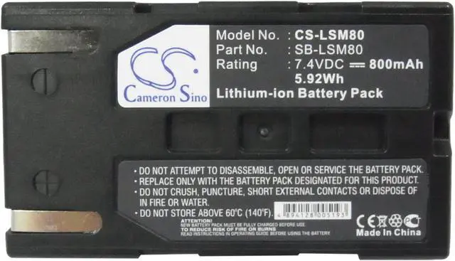 Alt view image 9 of 9 - Replacement Battery for Samsung SB-LSM80