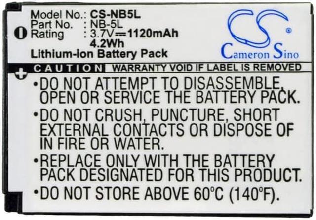 Alt view image 5 of 5 - Battery for Canon IXUS 800 Ti 950 990 IXY 810 910 95 PowerShot S100 SD900 NB-5L