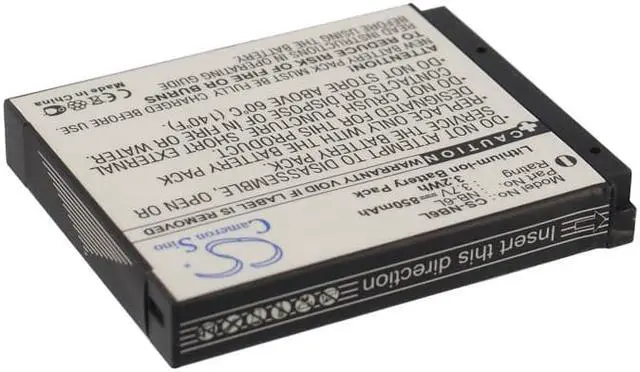 Alt view image 2 of 5 - Battery for Canon PowerShot D10 D20 ELPH 500 S200 S90 SX500 NB6L NB-6L NB-6LH