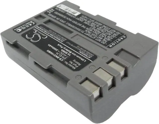 Alt view image 2 of 5 - Battery for Nikon D100 D200 D300 D300S D50 D70 D700 D70s D80 D90 D900 EN-EL3e