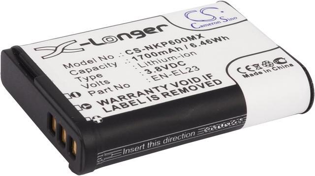 Main image of Battery for Nikon Coolpix P900 P900s S810c P600 P610 P610s EN-EL23 3.8v 1700mAh