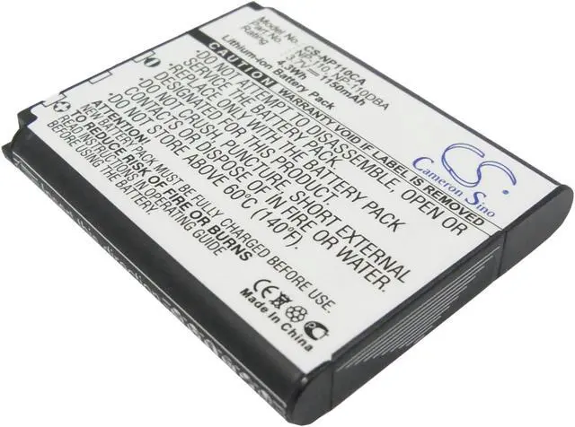 Main image of Battery for Casio Exilim EX-ZR10 EX-ZR50 EX-F1 NP-110 NP-110DBA NP-110L NP-160