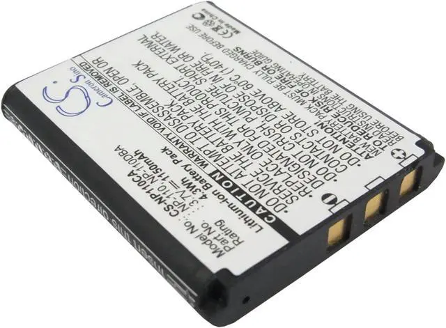 Alt view image 2 of 5 - Battery for Casio Exilim EX-ZR10 EX-ZR50 EX-F1 NP-110 NP-110DBA NP-110L NP-160