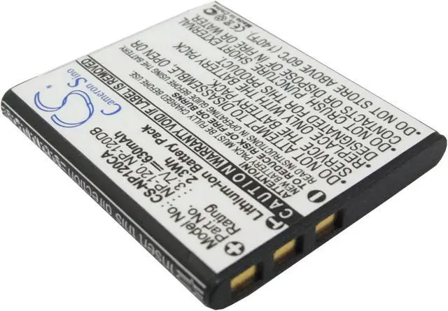 Alt view image 2 of 5 - Battery for Casio Exilim EX-S200BK EX-S200 EX-ZS10 EX-ZS15 NP-120 NP-120DBA