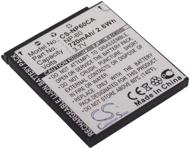 Main image of Battery for Casio Exilim EX-FS10 EX-S10 EX-Z90 EX-Z20 EX-Z80 EX-Z9 NP-60 NP60