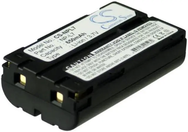 Alt view image 2 of 5 - Battery for Casio QV3000-PROPACK QV-3EX QV-EX3 XV-3 NP-L7 NPL7 CS-NPL7 650mAh