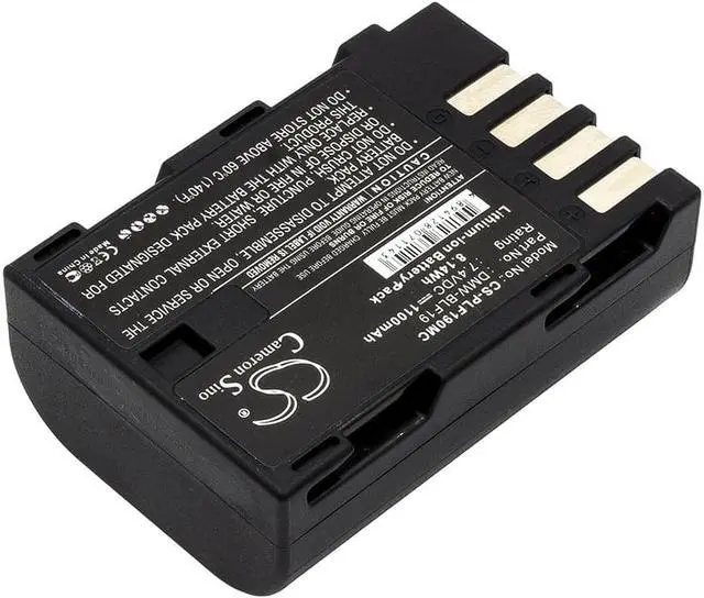 Alt view image 2 of 5 - Battery for Panasonic Lumix DMC-GH3 DMC-GH3A DMC-GH4 DMW-BLF19 DMW-BLF19E 1100mA