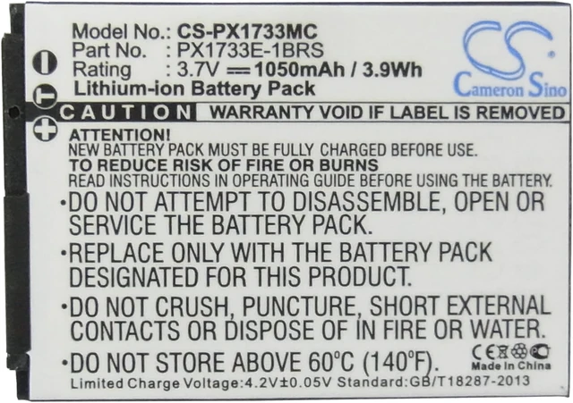 Alt view image 5 of 5 - Battery for Toshiba Camileo S30 HD PA3893U-1CAM 084-07042L-073 PX1733 PX1733U