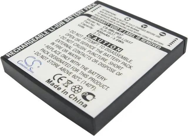 Main image of Battery for Samsung i5 L50 L60 L70 L80 NV10 NV3 NV5 NV7 NV8 SB-L0837 SLB-0837