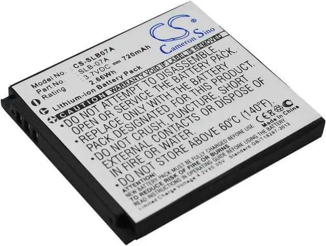 Main image of Battery for Samsung ST50 ST500 ST550 ST600 TL100 TL220 TL225 TTL-20 SLB-07A