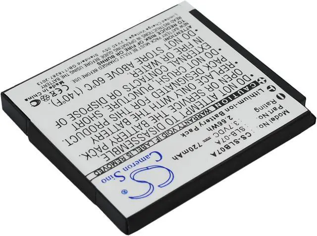 Alt view image 2 of 5 - Battery for Samsung ST50 ST500 ST550 ST600 TL100 TL220 TL225 TTL-20 SLB-07A