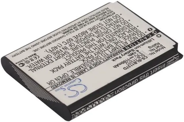 Alt view image 2 of 5 - Battery for Samsung L74W i100 i80 i85 NV100HD NV103 NV11 NV30 NV40 SLB-1137D