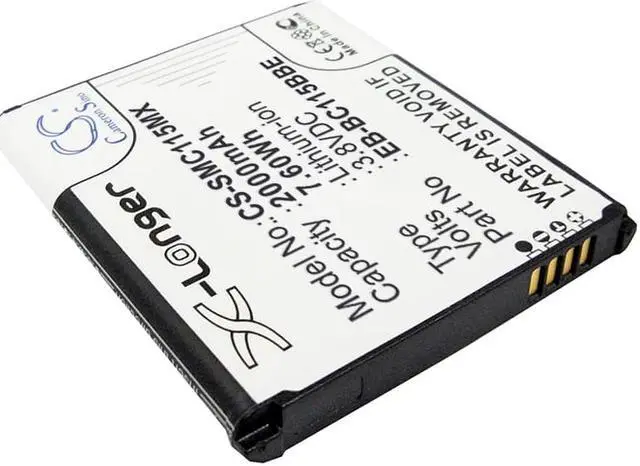 Alt view image 2 of 3 - Battery for Samsung SM-C111 SM-C115 SM-C1158 SM-C115L EB-BC115BBC EB-BC115BBE