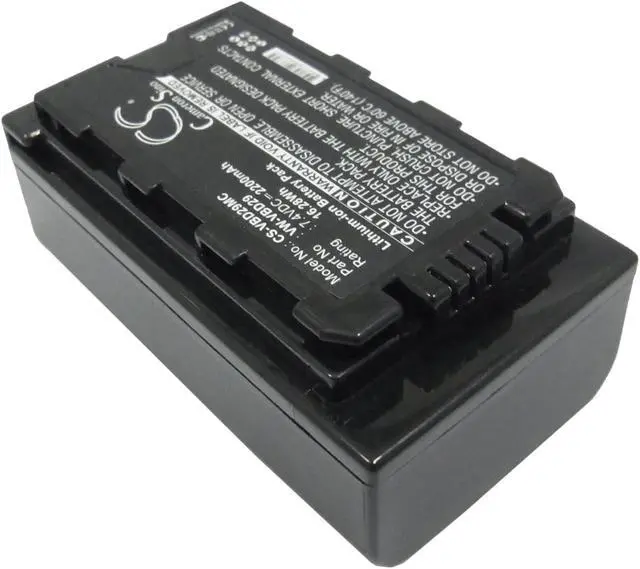 Alt view image 2 of 5 - Battery for Panasonic AJ-PX298MC HC-MDH2GK HC-MDH2GK-K HC-MDH2M VW-VBD29 2200mAh