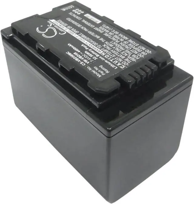 Alt view image 2 of 5 - Battery for Panasonic AJ-PX298 VW-VBD29 VW-VBD58 VW-VBD58E-K VW-VBD58PPK 4400mAh
