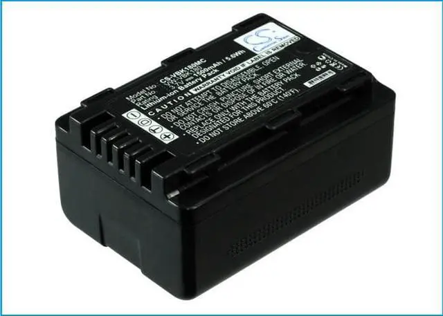Alt view image 2 of 5 - Battery for Panasonic HDC-SDX1 SDR-S50 SDRT95 VW-VBK180 VW-VBK180E-K VW-VBK180-K