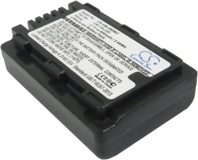 Main image of Battery for Panasonic HDC-HS60K HDC-SD60S SDR-H85A SDR-T50K VW-VBL090 800mAh