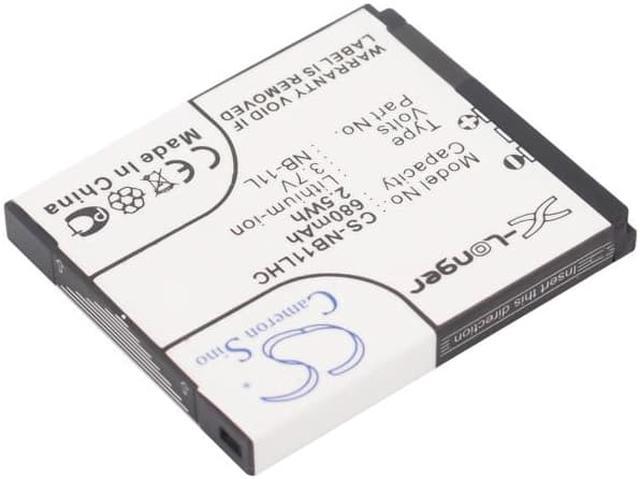 Alt view image 2 of 5 - Battery for Canon Elph 110 340 IXUS 125 115 SX400 SX410 NB-11L NB-11LH 680mAh