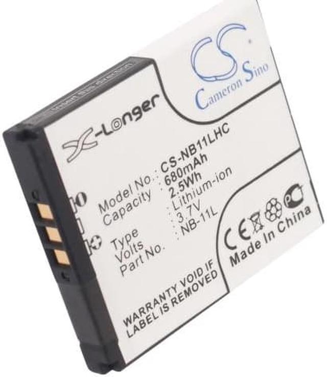 Alt view image 5 of 5 - Battery for Canon Elph 110 340 IXUS 125 115 SX400 SX410 NB-11L NB-11LH 680mAh