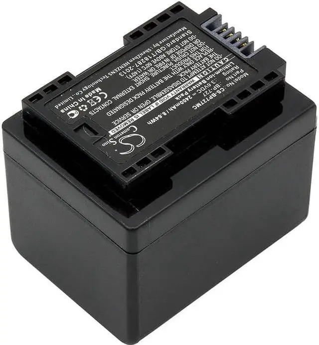 Alt view image 2 of 5 - Battery for Canon BP727 Vixia HF R306 LEGRIA R36 R37 R38 R800 BP-727 2400mAh