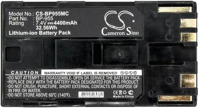 Alt view image 5 of 5 - Battery for Canon GL2 XF100 XF300 XH A1 A1S G1 XL H1 H1A XL2 XM2 BP-955 4400mAh