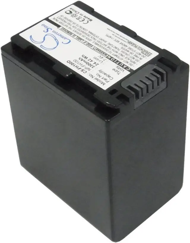 Alt view image 2 of 5 - Battery for Sony HDR-HC9 DCR-DVD905 NP-FH100 CS-FH100D 3300mAh Fully Decoded