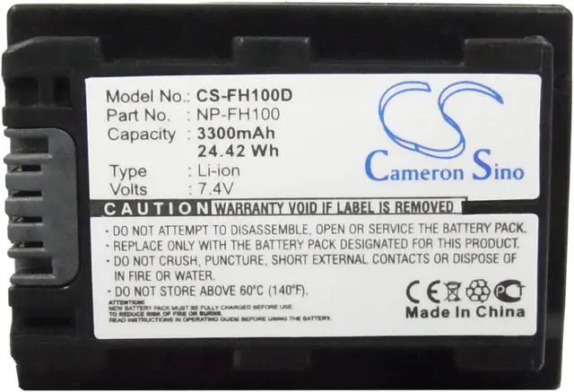 Alt view image 5 of 5 - Battery for Sony HDR-HC9 DCR-DVD905 NP-FH100 CS-FH100D 3300mAh Fully Decoded