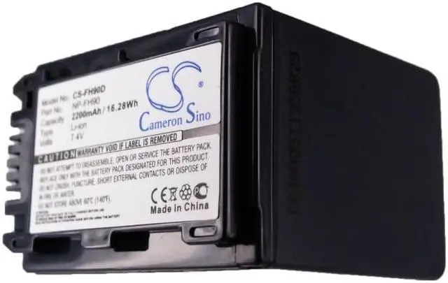 Alt view image 5 of 5 - Battery for Sony DCR-SR85 HDR-CX7 HDR-HC9 HDR-SR10 NP-FH90 2200mAh Fully Decoded