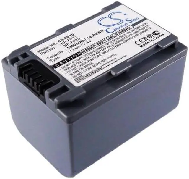 Main image of Battery for Sony DCR-DVD405 DCR-HC30 DCR-HC96 NP-FP60 NP-FP70 NP-FP71 1360mAh