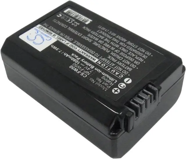 Alt view image 2 of 5 - Battery for Sony Alpha 33 SLT-A35 A3000 A5000 A6000 NEX-3 NEX-5 SLT-A37 NP-FW50